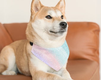 Rainbow Pet Bandana Collar