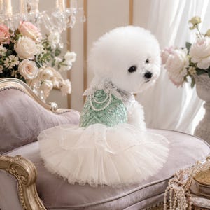 mint green dog dress dog dress mint green lace dress floral hollow breathable