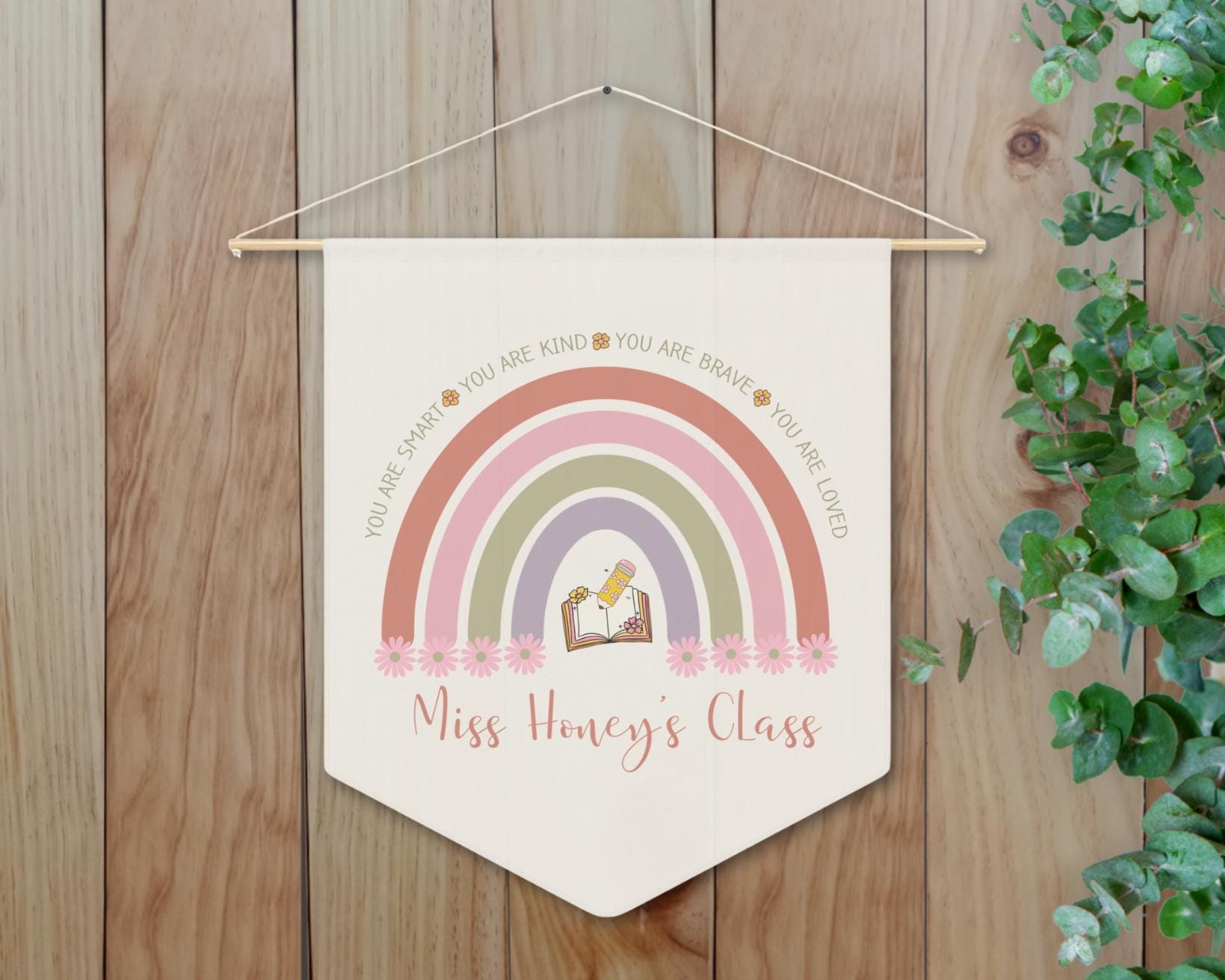 Personalized Teacher Door Sign Classroom Door Hanger Teachers ...