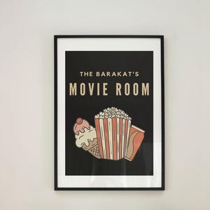 カスタム映画ルームポスター シアタールーム 映画愛好家へのギフト パーソナライズされたホームシアタープリント カスタム映画ギフト ホームシネマ ウォールアート お父さんへのギフト