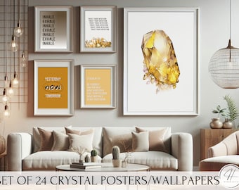 Crystal Motivational Quotes For Work, Inspirational Quote Wallpapers, Printable Wall Art, Motivational Phone Wallpapers, Wall Quotes
