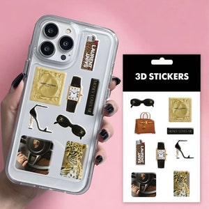Adesivi 3D "Gold edition" Set di 8 adesivi