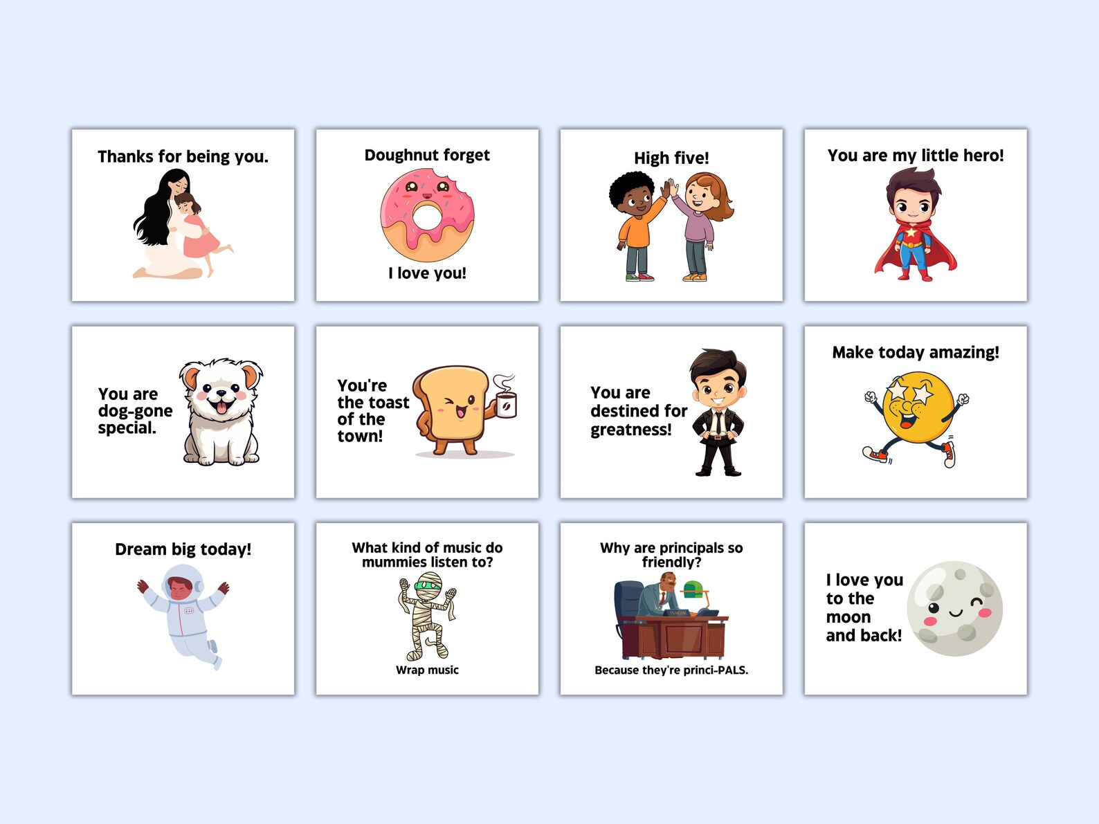 312 Lunchbox Notes and Jokes Printable | Fun Lunchbox Cards for Kids ...