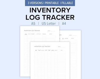 Inventarliste zum Ausdrucken | Inventarverwaltung für Kleinunternehmen (Digitaler Download)