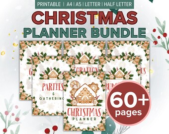 Planer Set mit 60+ Printables | A4, A5, US Letter, Half Letter | Sofort Download