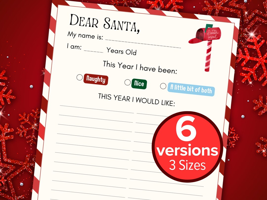 Letter to Santa Printables for - Il 1080xN.6374193592 Dh8x