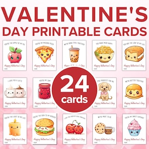 24 Valentine&#39;s Day Printable Cards with Cute Puns | School Valentine&#39;s Day Cards