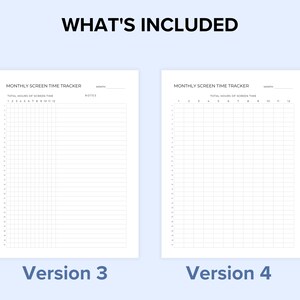 Monthly Screen Time Tracker Printable | Digital Detox | Focus on ...