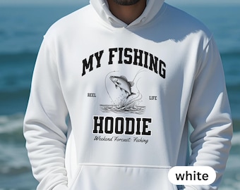 Fishing hoodie for men, gift for fisherman,fishing sweatshirt, outdoorsman hoodie, fishing lover gift, fishing pullover gift for dad husband