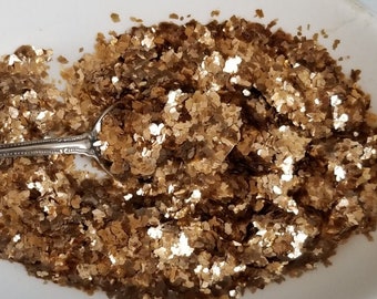 Gold Mica Flakes Glitter: Collage & Artisan Supply (1/4 oz)