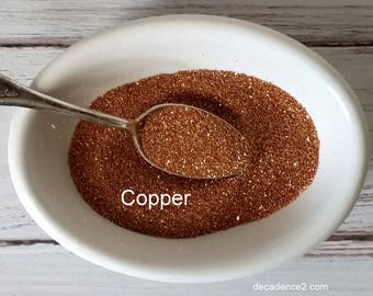 Copper German Glass Glitter: Fine Silver for Artisan Crafts (1/2 Ounce)