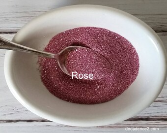 Rose Pink German Glass Glitter: Fine Shabby Craft Supply (1/2 oz)
