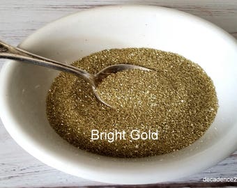 Gold German Glass Glitter: Fine Artisan Crafting, Collage (1/2 Ounce)