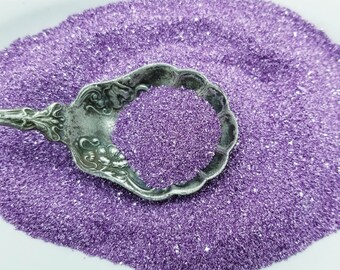 Lilac Purple German Glass Glitter- half ounce Fine, Collage, Artisan, Paper Crafting, Shabby Pretty