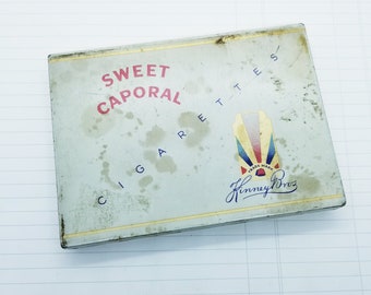 Sweet Caporal Tin-  Imperial Tobacco Tin- Montreal, Canada, Vintage Tobacco Tin