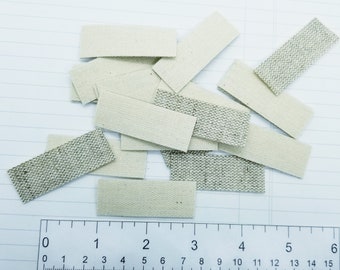 Blank Canvas Tags- Fabric tags, Pack of 20