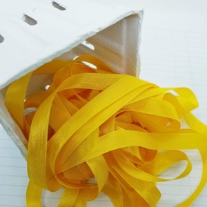 5 yards Yellow Goldenrod Seam Binding. Packaging, Scrapbooking, Shabby Pretty Embellishment image 2