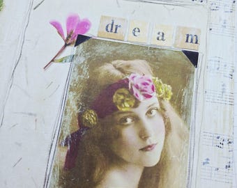 Collaged Composition Notebook- Marjorie