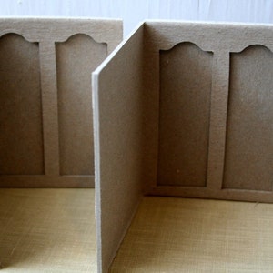 Microscope en carton, 2 chemises de diapositives, paquet de 2 oeuvres d'art modifiées, sanctuaires ou scrapbooking