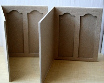 Cardboard Microscope 2 Slide Folders Pkg of 2 Altered Artwork, Shrines or Scrapbooking