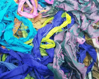 Sari Silk Ribbon Grab Bag 10 Yards- 5 pieces