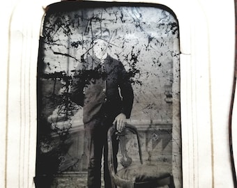 Song of the Sword Collaged Canvas- Tin Type, Wire, Wood Embellishment- Original Artwork