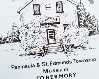 Tobermory Peninsula & St Edwards Townships Museum Ceramic Tile Souvenir