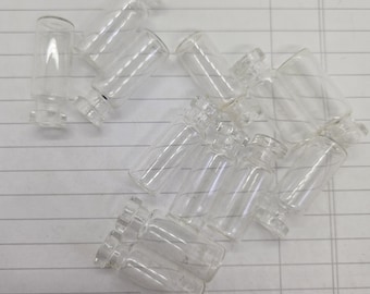 12 Smaller Glass Bottles For Assemblage, Studio Organization, Collections & Storage