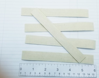 Canvas Strips- DIY Fabric tags, Pack of 5