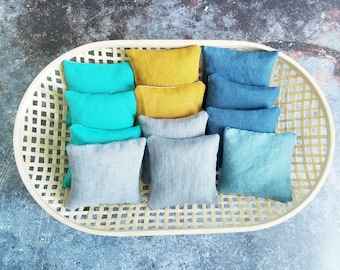 Handmade Linen Lavender Sachet: Homegrown Flower Pomander