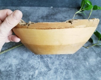 Handmade Rustic Live Edge Bowl- Stinson Studios Grungecore