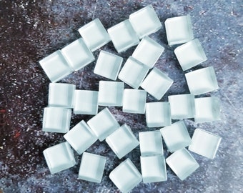 30 Glass Tiles for Collage Assembage artwork