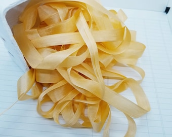 5 yards Peach Seam Binding. Packaging, Scrapbooking, Shabby Pretty Embellishment