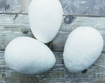 Jumbo Spun Cotton Birds Eggs- 60 MM - Package of 3-Collage supplies