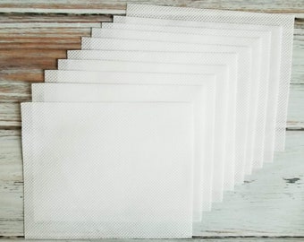 Hand Cut Polypropylene Mask Filter Inserts: Washable, Fits Pleated Masks