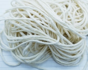 Cotton Yarn-Natural Beige Cotton String 3 mm - 20 yards