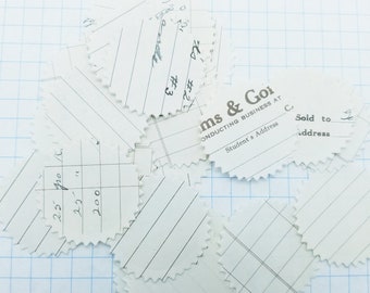 Round Serrated Edge Vintage Ledger Punchies 20+