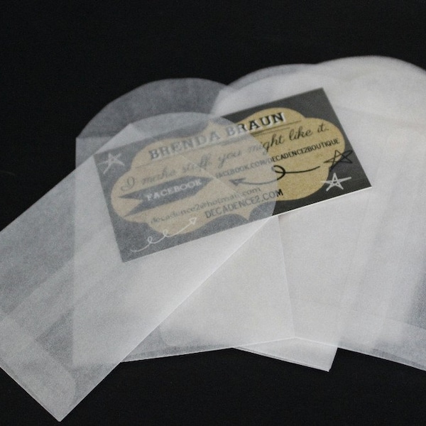 Glassine Envelope Etsy