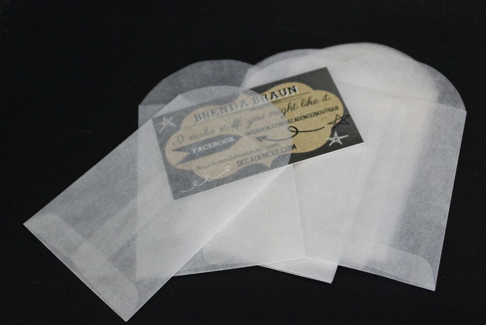 50 Glassine Bag Glassine Envelope Translucent Envelope Etsy
