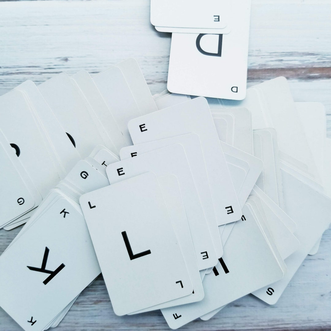 Small Letter Cards Pkg of 100 Random Cards NO J, O, V, X, Y Z Etsy