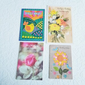 Cartes de voeux vintage d'occasion - Joyeux anniversaire, anniversaire