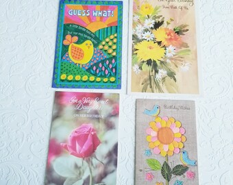 Vintage Used Greeting Cards- Happy Birthday, Anniversary
