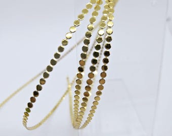 NEW! Gold Metallic Mini Dot Trim Ribbon- 5 Yards