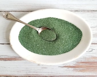 Forest Green German Glass Glitter: Fine Gold Shabby Craft Supply (1/2 Ounce)