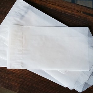 50 enveloppes en cristal, sac en verre, enveloppe translucide, emballage, intercalaire pour album, enveloppe 3 x 5,5, matériel créatif