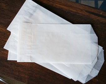 50 Glassine Envelope, Glassine Bag, Translucent Envelope, Packaging, Scrapbook Insert, 3 x 5.5 Envelope, Craft Supply