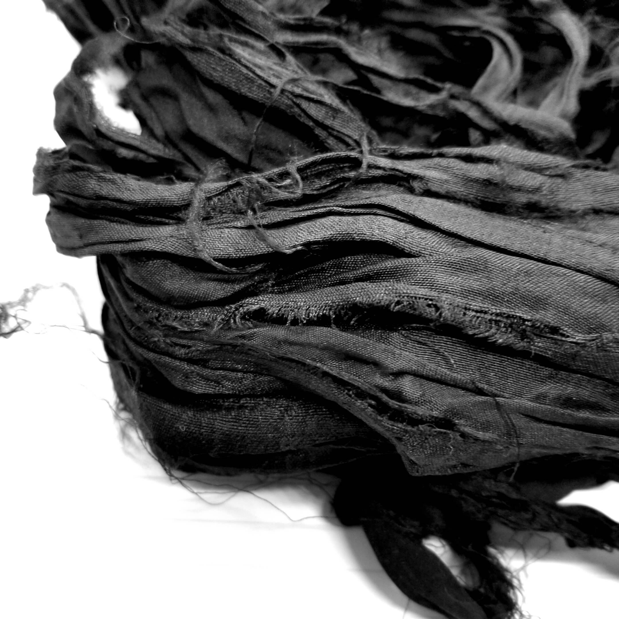Amazon.com: 100g Recycled Sari Silk Ribbon Yarn, Jewelry