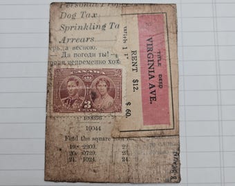 Monopoly ACEO- Altered Art Trading Card- Original Collage- Collector Card- Mini Artwork