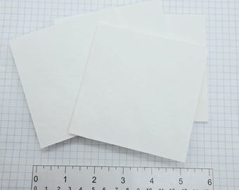 4 inch square 20 Soft Textured Watercolor paper Collage Blanks