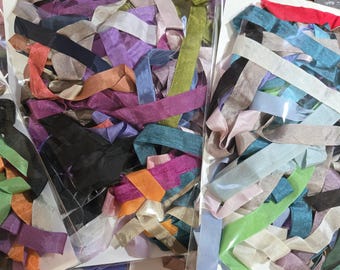 25 pieces Seam Binding Grab Bag Package- Scrapbooking, Shabby Pretty Embellishment